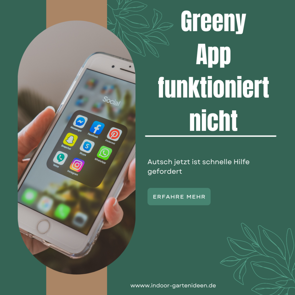 Greeny App funktioniert nicht